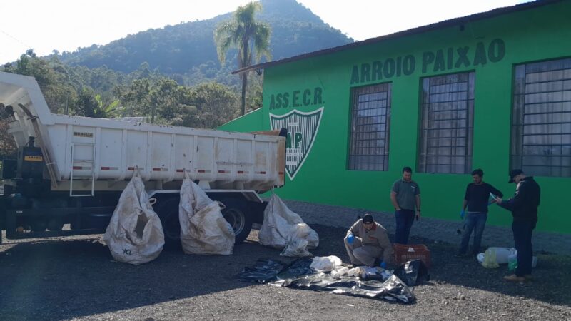 Nova Petrópolis destina corretamente quase 8 toneladas de resíduos durante ações ambientais