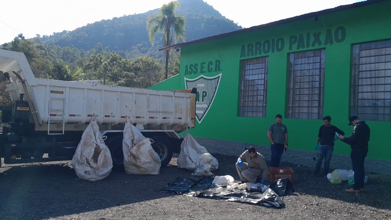 Nova Petrópolis destina corretamente quase 8 toneladas de resíduos durante ações ambientais